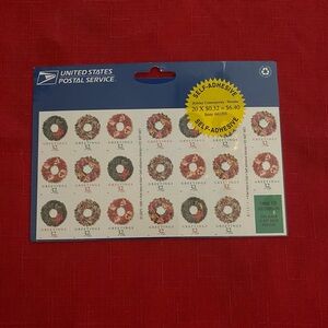 USPS 1998 32 Cent Holiday Wreath Stamps (Sealed/NWT)